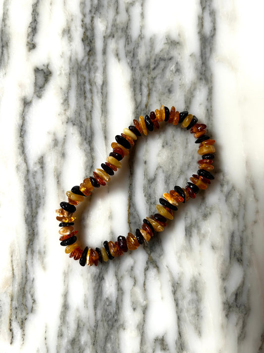 Bracelet d'Ambre couleur écaille