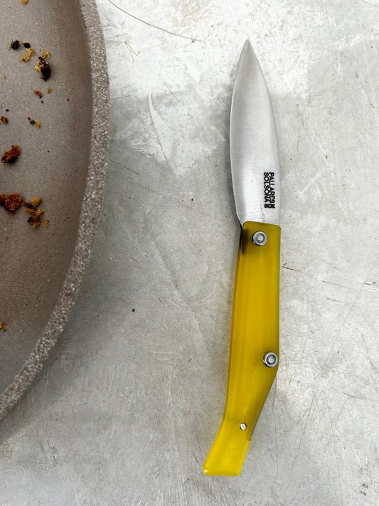 Couteau de poche Pallares jaune Pliable